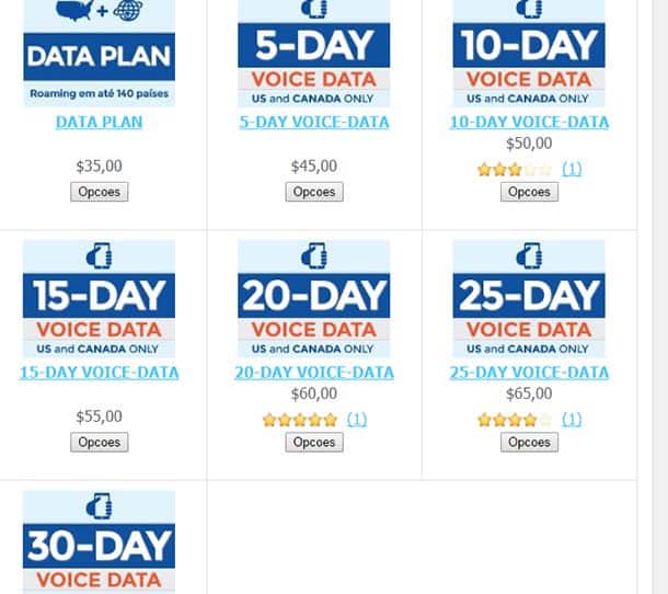 Easysim4u EUA e Canadá Easysim4u EUA e Canadá