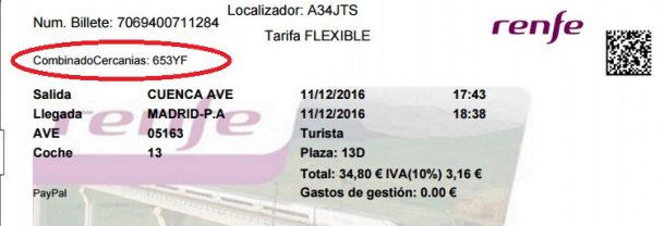 Combinado Cercanias Renfe Combinado Cercanias Renfe