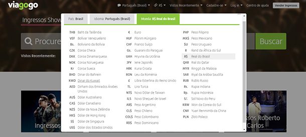 Moedas Viagogo Moedas Viagogo
