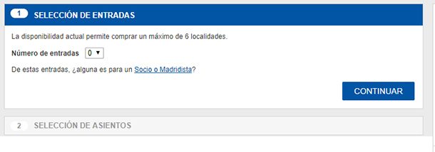Número de ingressos Jogo Real Madrid Número de ingressos Jogo Real Madrid