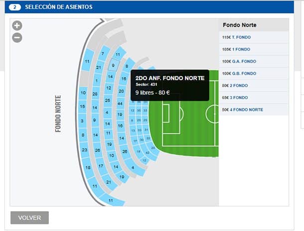 Setores Estádio Santiago Bernabéu Setores Estádio Santiago Bernabéu