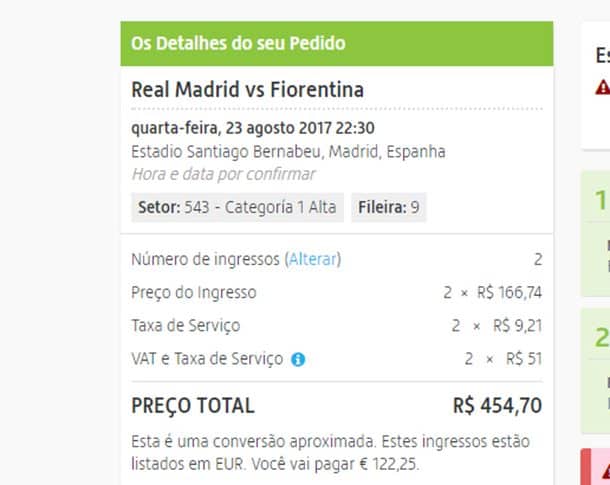 Valor Total Tickets Outra Moeda Valor Total Tickets Outra Moeda