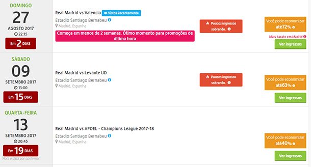 Viagogo Calendário Jogos Real Madrid Viagogo Calendário Jogos Real Madrid