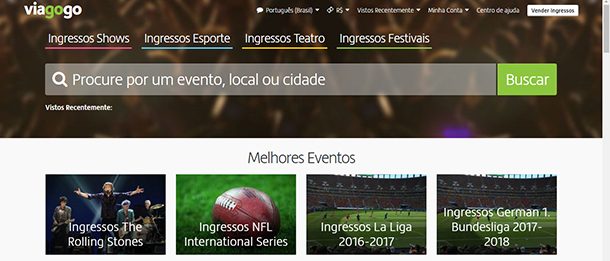 Viagogo Tickets e Ingressos Viagogo Tickets