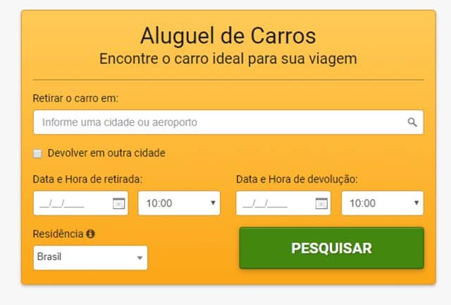 Aluguel de Carro Rentcars Aluguel de Carro Rentcars
