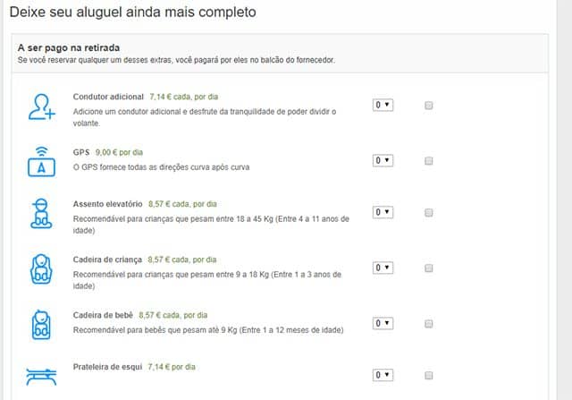 Rentalcars Extras Rentalcars Extras