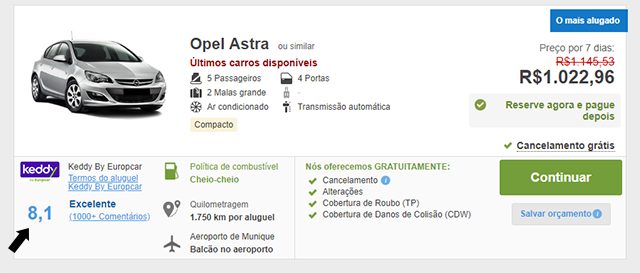 Rentalcars Nota Avaliação Locadoras Rentalcars Nota Avaliação Locadoras