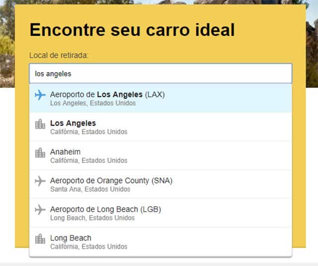 Rentalcars Pesquisa Destino Rentalcars Pesquisa Destino