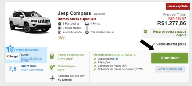 Rentalcars reservar um carro alugado Rentalcars reservar um carro alugado