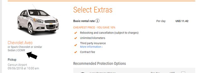 Sixt Código do Carro Sixt Código do Carro