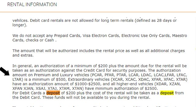 Sixt Valor Caução Depósito Sixt Valor Caução Depósito 3