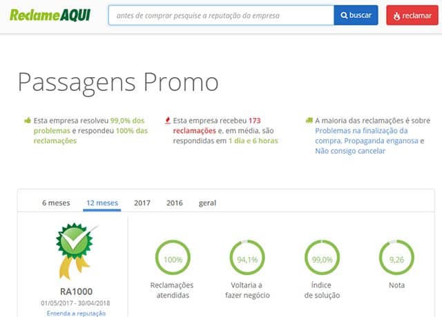 Passagens Promo Reclame Aqui Passagens Promo Reclame Aqui