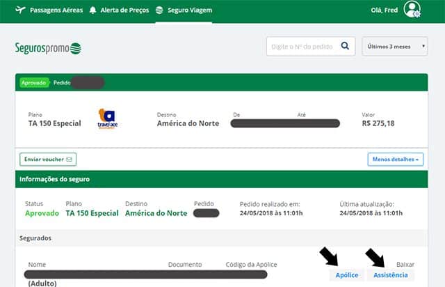 Seguros Promo Área do Cliente 2