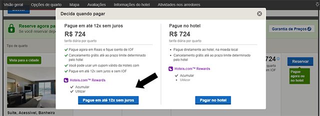 Para reserva de hotel para o Hoteis.com Para reserva de hotel para o Hoteis com