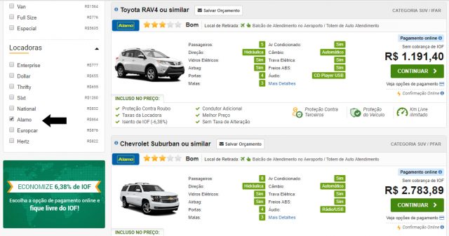 Rentcars Escolher o Carro Alugado Rentcars Escolher o Carro Alugado