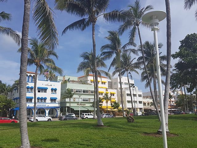 Ocean Drive e Lummus Park - Miami Beach Ocean Drive - Miami Beach