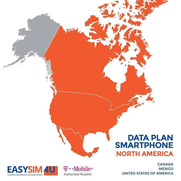 Chip Celular Easysim4u EUA, Canadá e México Chip Celular Easysim4u EUA, Canadá e México