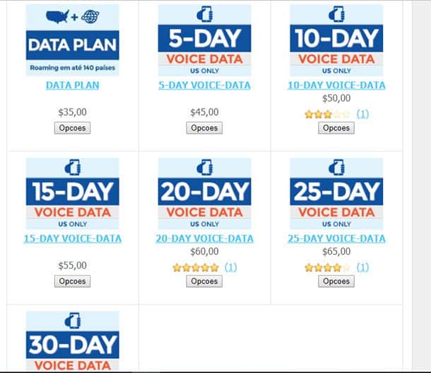 Chip Celular Internet e Ligações EUA Chip Celular Internet e Ligações EUA
