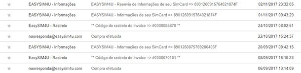 Emails Easysim4u EUA Emails Easysim4u EUA