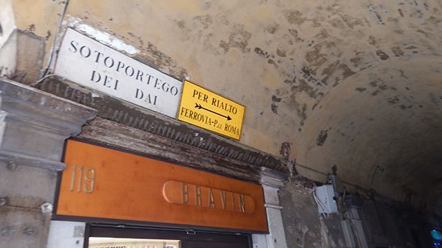 Placas sinalização Veneza