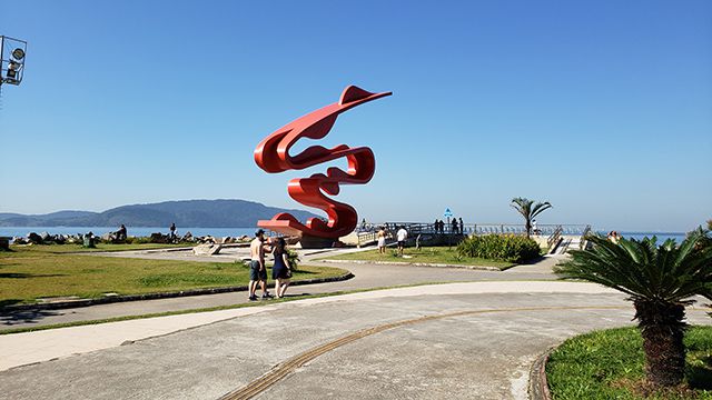 Escultura Tomie Ohtake - Emissário Submarino - Santos