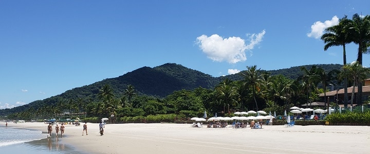 Juquehy - Praia em frente à Pousada Alcatrazes