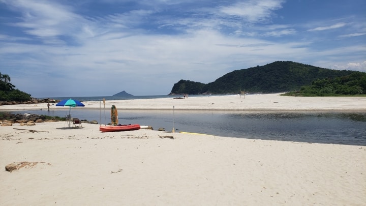 Rio Camburi - Praia de Camburi - SP