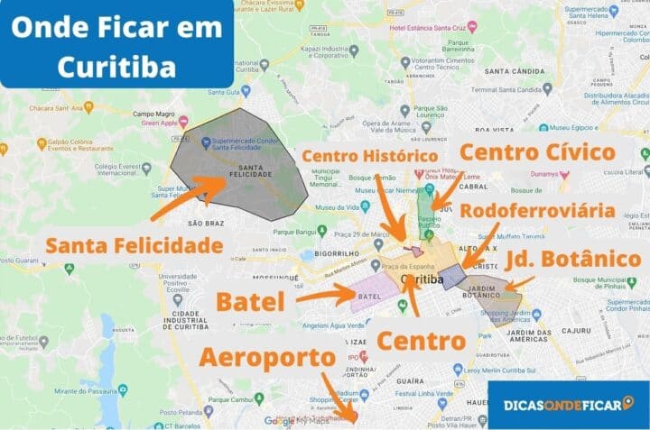 Onde ficar em Curitiba: melhores bairros para se hospedar
