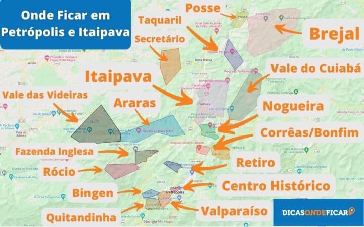 Onde ficar em Petrópolis e Itaipava