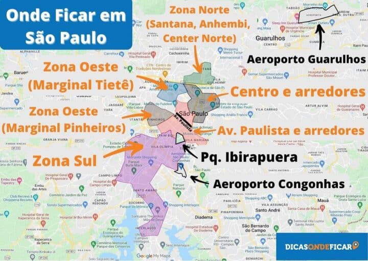 Onde ficar em São Paulo - Melhores Bairros e Regiões para se Hospedar