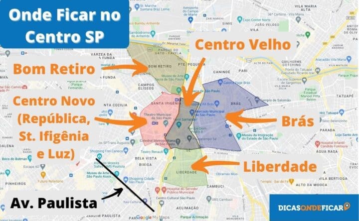 Onde Ficar no Centro - São Paulo - Principais Bairros para Se Hospedar