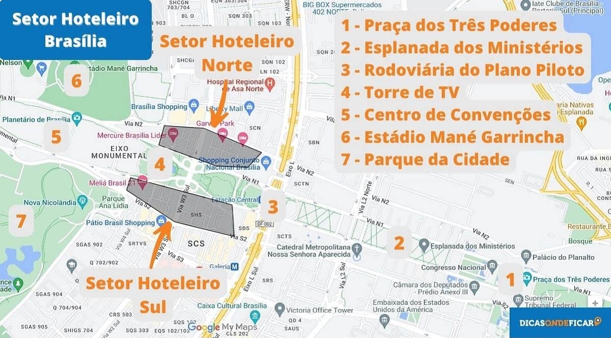 Onde Ficar no Setor Hoteleiro - Brasília - DF