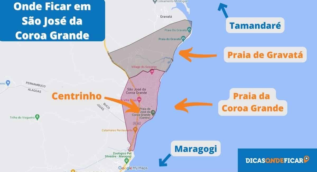 Onde Ficar em São José da Coroa Grande - Pernambuco