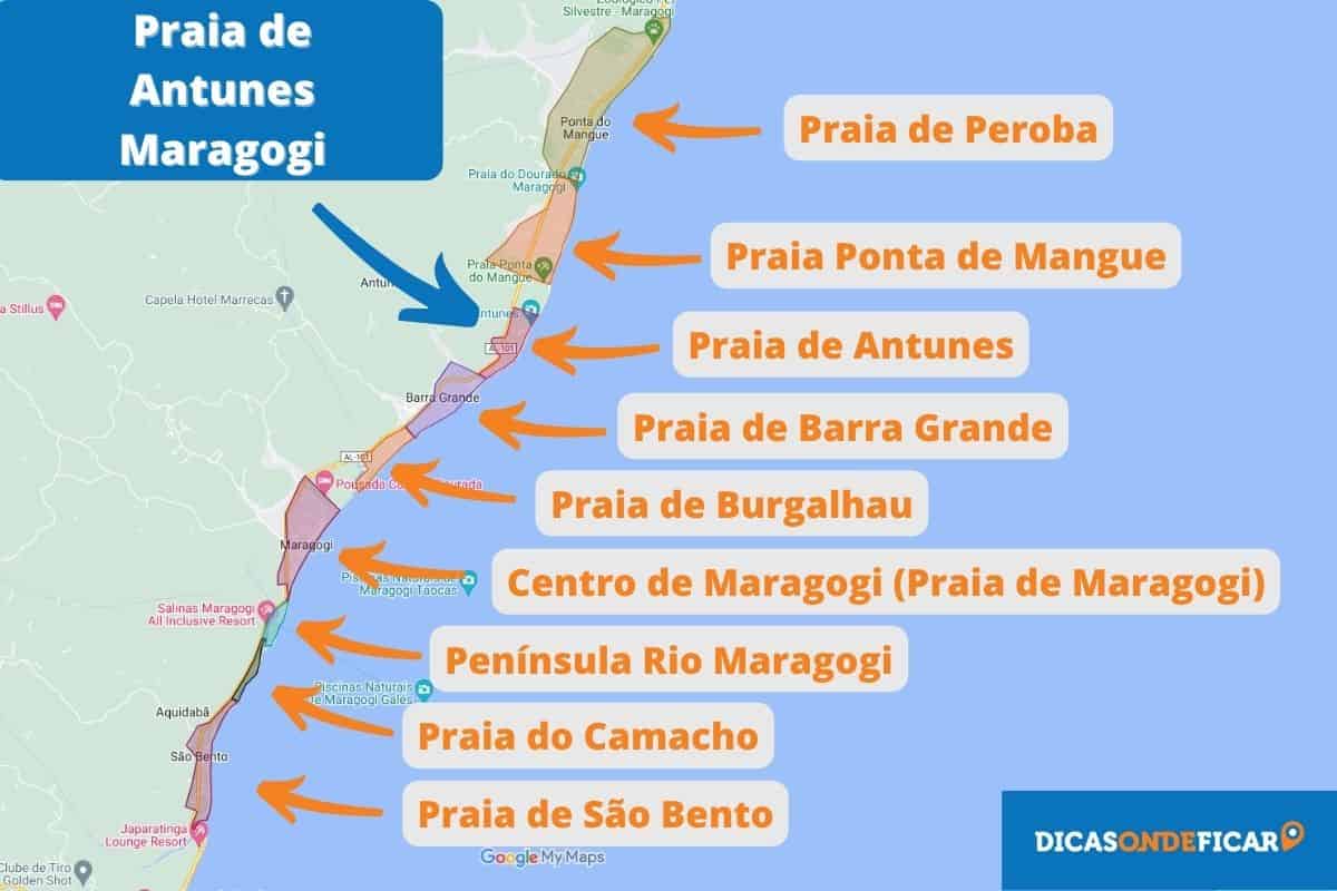 Praia de Antunes - Maragogi - Alagoas