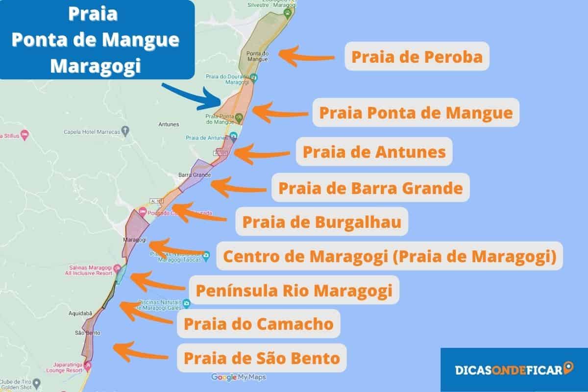 Praia Ponta de Mangue - Maragogi - Alagoas