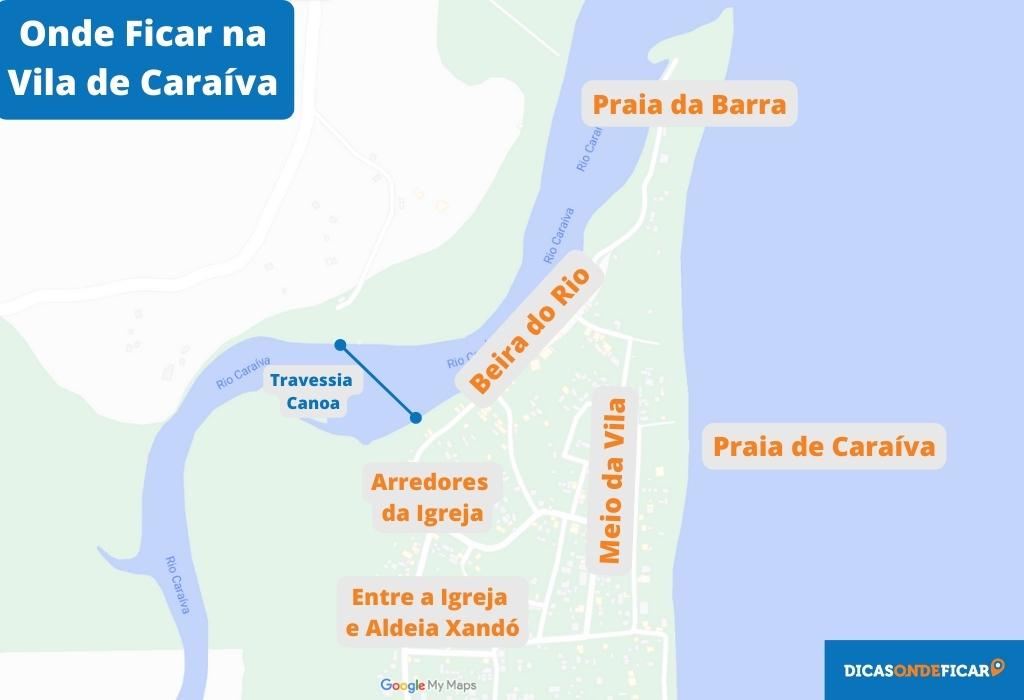 Onde Ficar em Caraíva - Melhores Áreas para Ficar na Vila de Caraíva