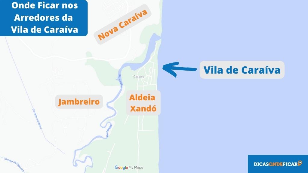 Onde Ficar nos Arredores da Vila de Caraíva - Aldeia Xandó - Nova Caraíva - Jambreiro