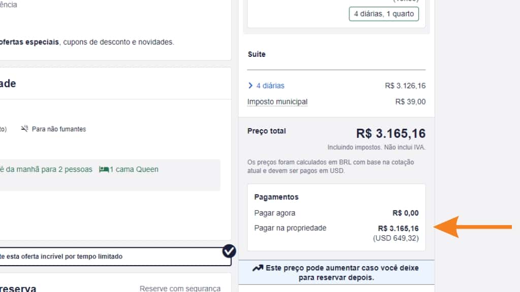 Câmbio Tarjeta Hoteis.com Argentina