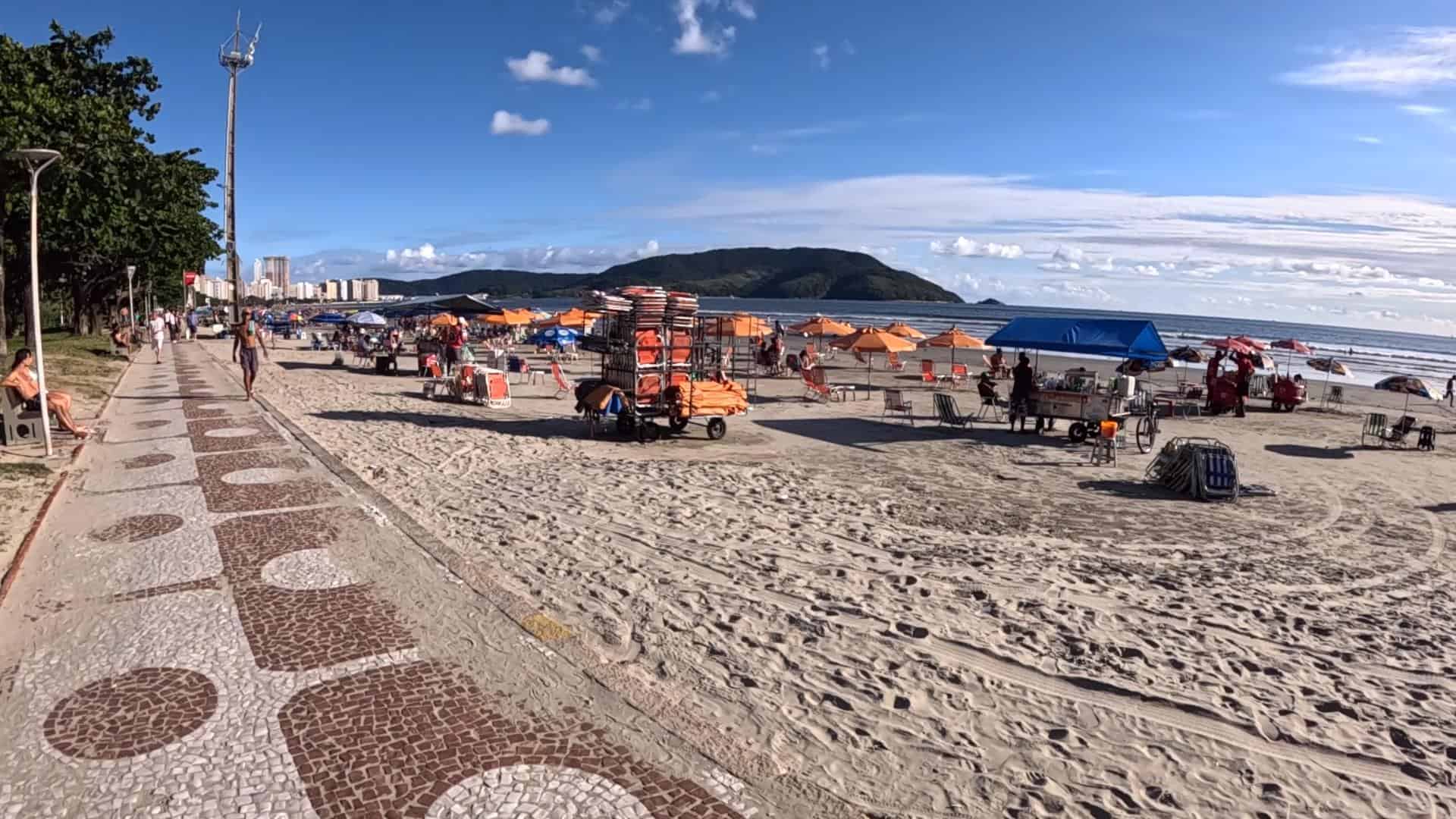 Praia do Embaré - Santos - SP - Brasil