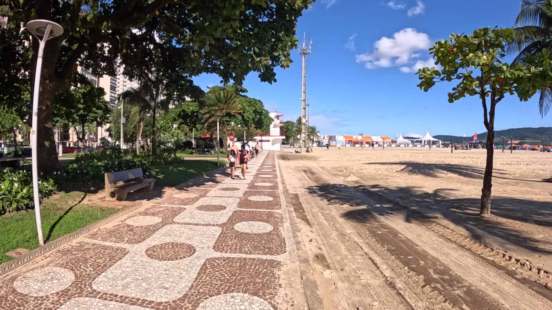 Praia do Gonzaga - Santos - SP - Brasil