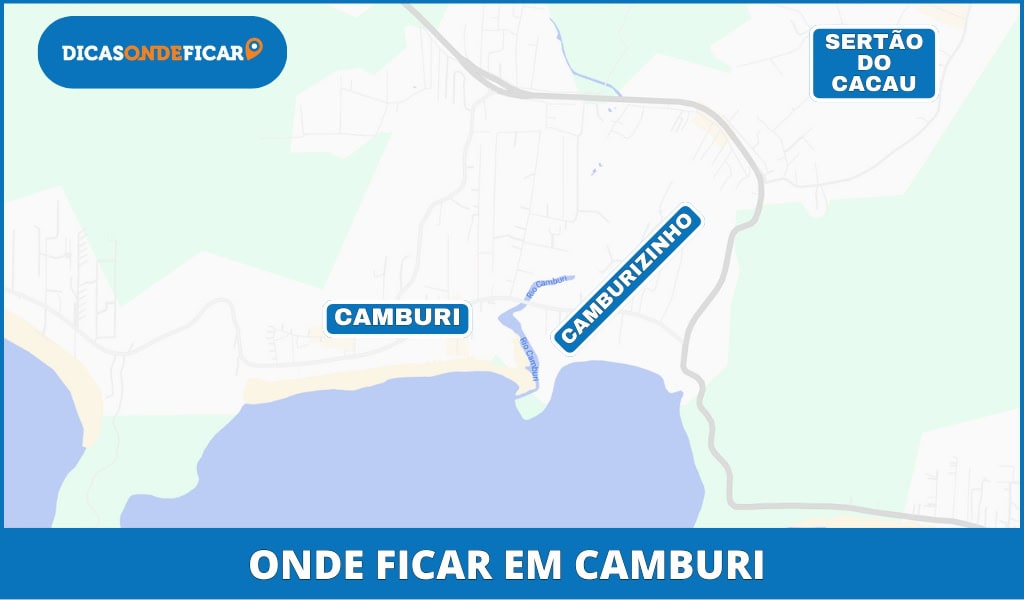 Onde Ficar em Camburi - Mapa Melhores Áreas para se Hospedar